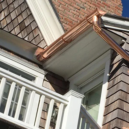 copper gutter installation Melville ny